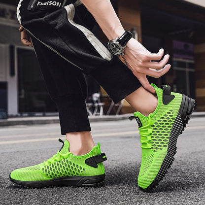 Mens Running Shoes 2025 Mens Sneakers Shoes Mesh Breathable Outdoor Tennis Walking Training Shoes for Men Plus Size 40-47